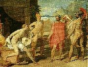 Jean Auguste Dominique Ingres akilles mottager i sitt talt agamenons sandebud Sweden oil painting reproduction